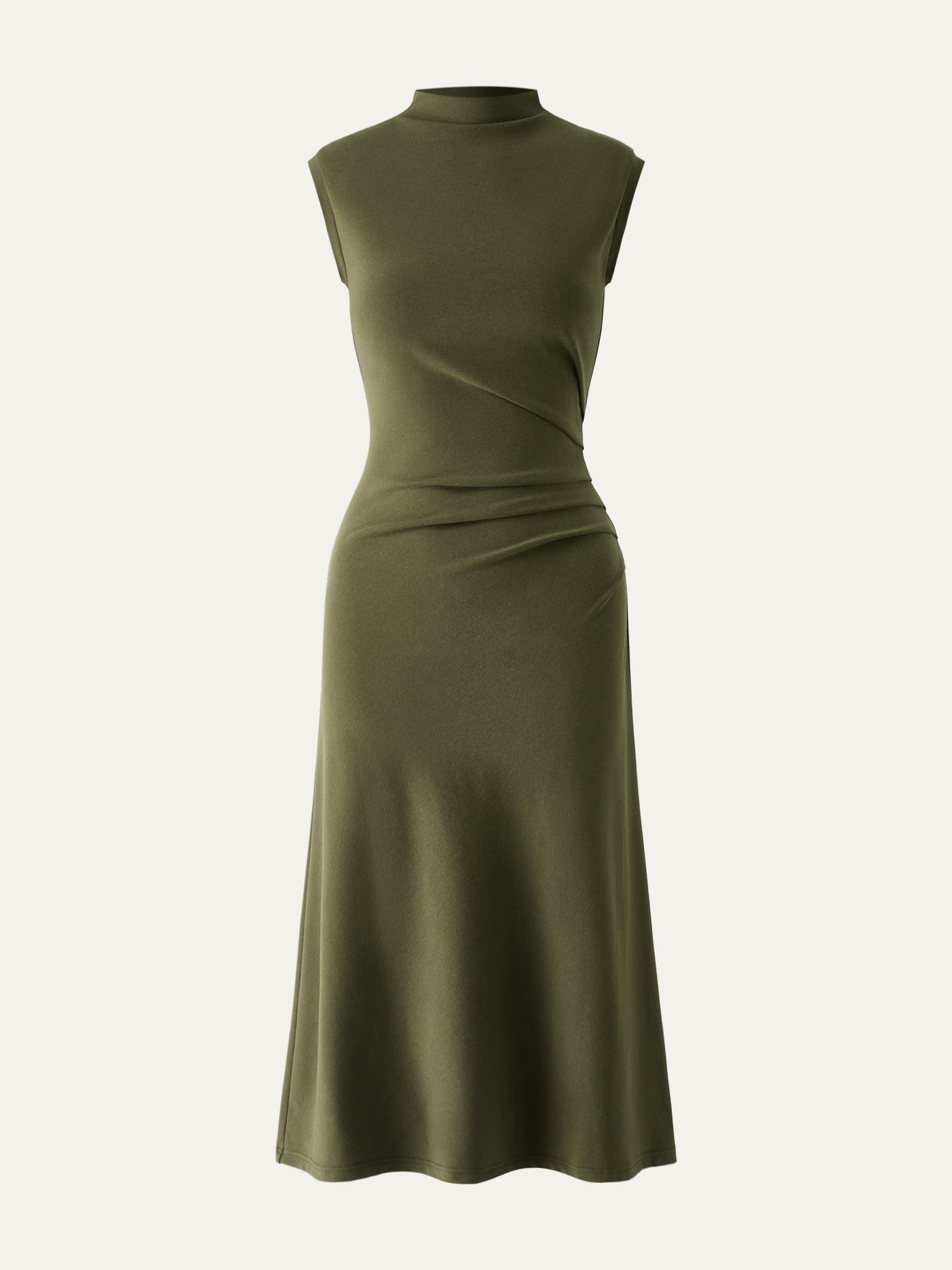 Elegant and flattering long-sleeve turtleneck dress