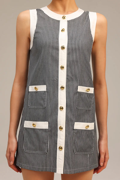 Opal Round Neck Sleeveless Mini Dress