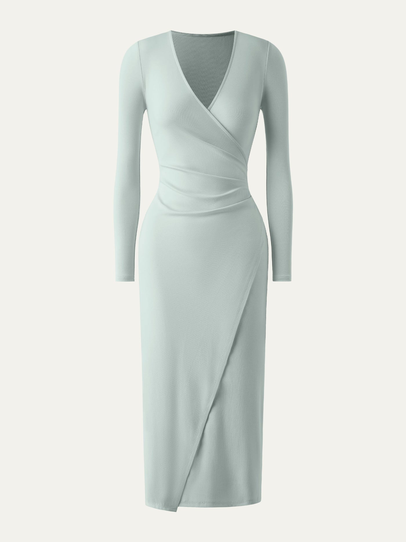 Women's Midi Dress in Light Cotton with Wrap Effect