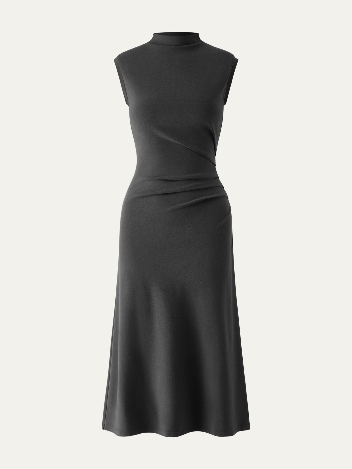 Elegant and flattering long-sleeve turtleneck dress