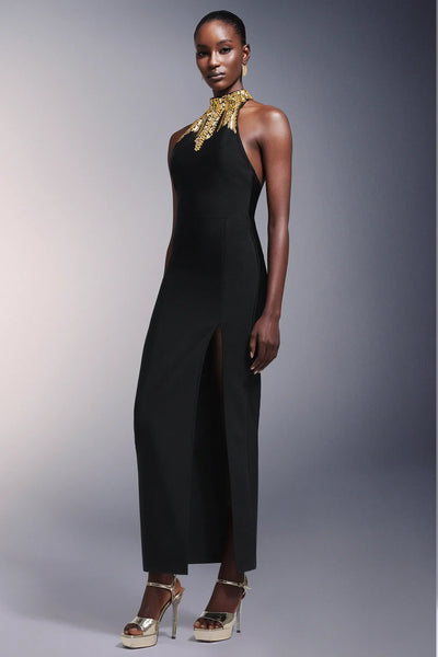 Tahoe High Slit Backless Bandage Long Dress