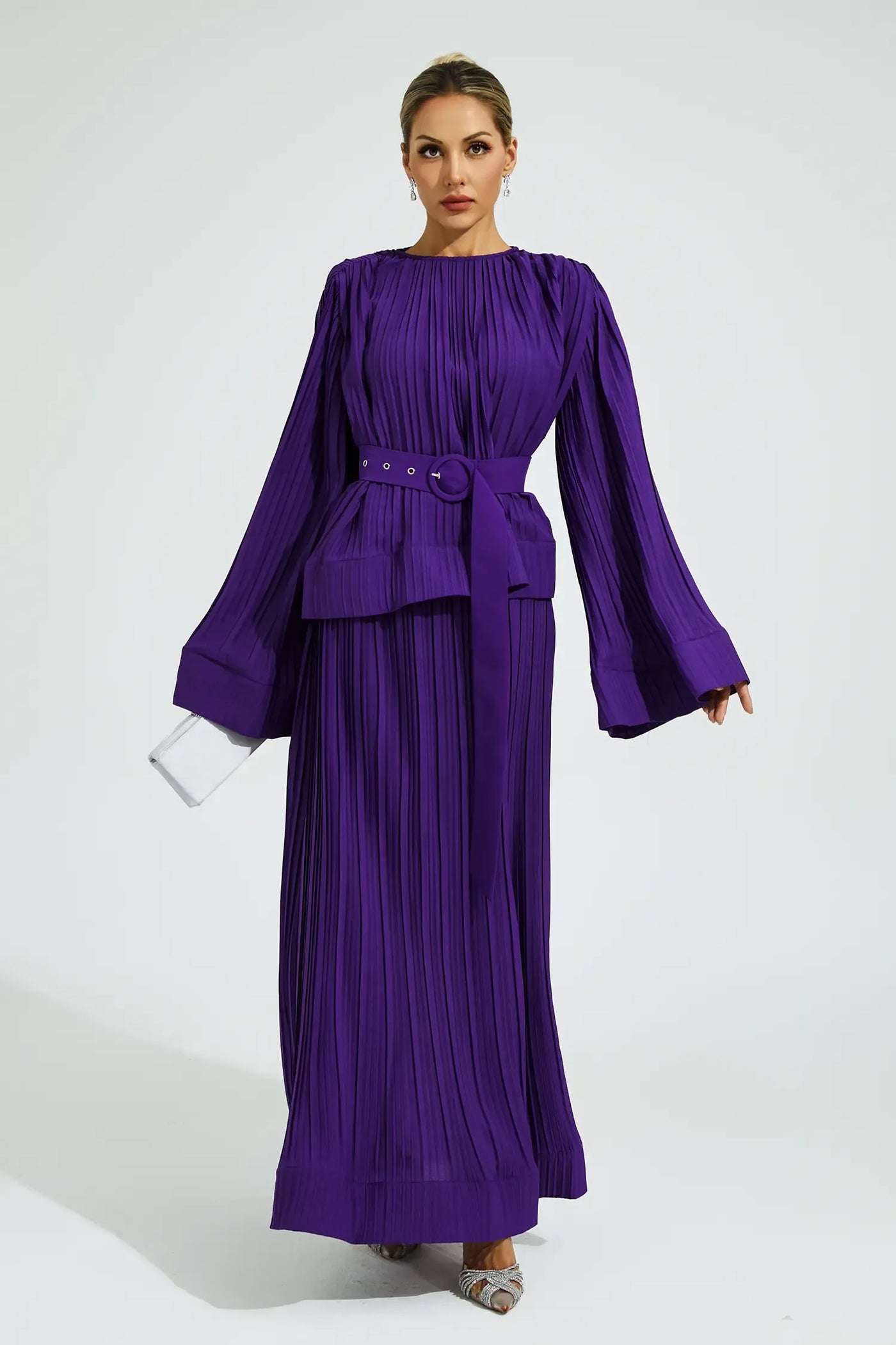 Gaskell Mor Belted Ruffled Set