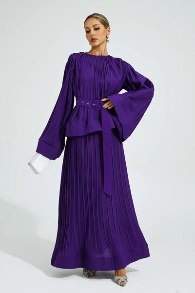 Gaskell Mor Belted Ruffled Set