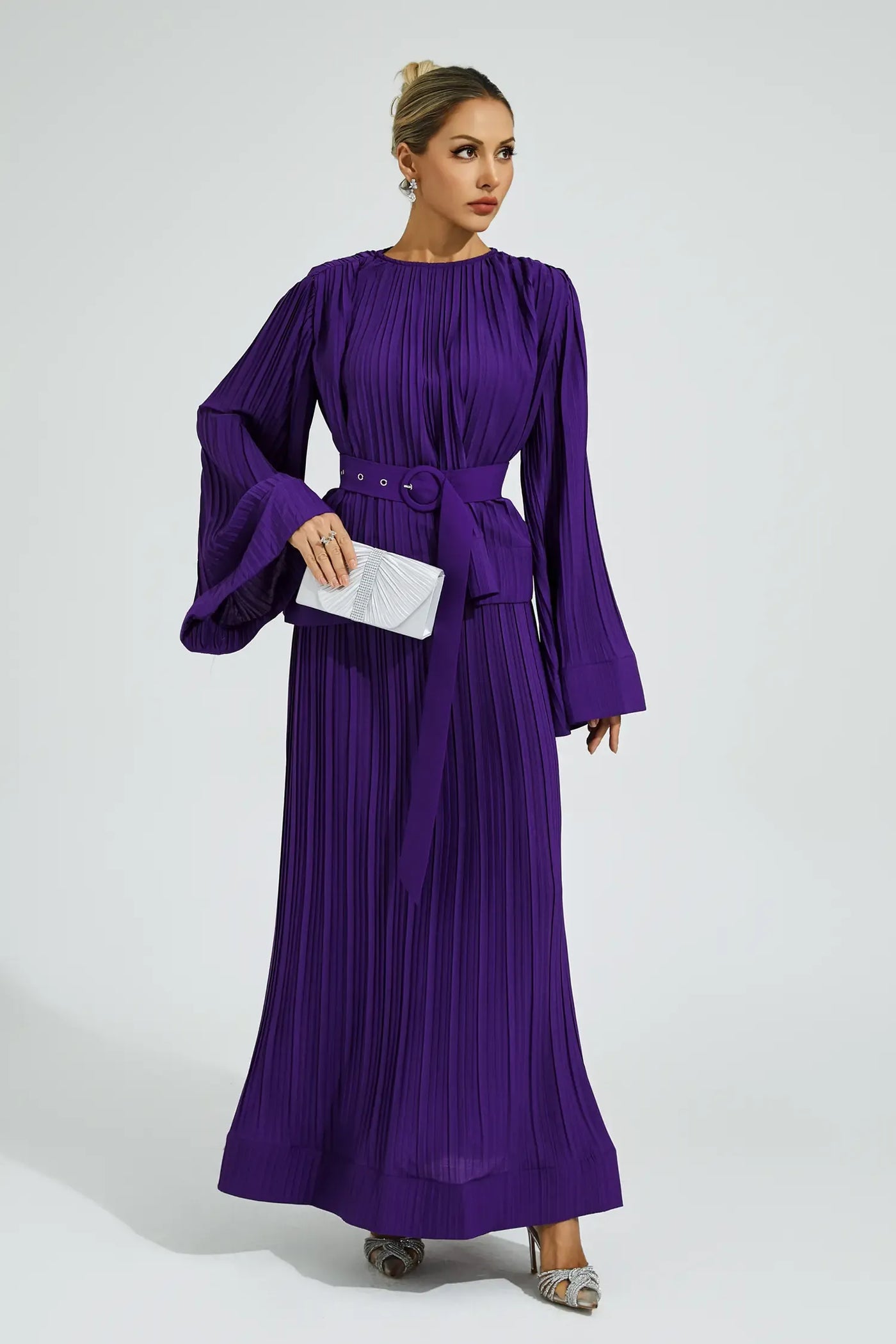 Gaskell Mor Belted Ruffled Set