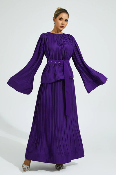 Gaskell Mor Belted Ruffled Set