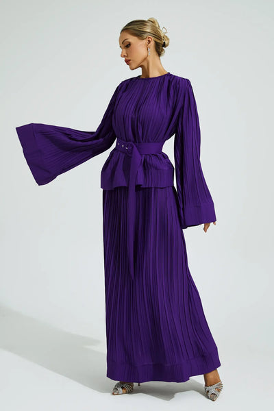 Gaskell Mor Belted Ruffled Set