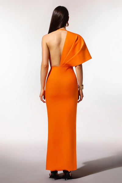 Inya Sleeveless V-Neck Split Bandage Long Dress