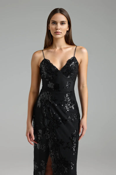 Jaylee Strapless High Split Long Dress