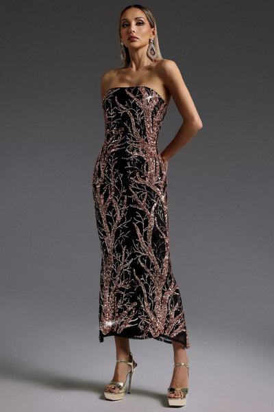 Kaylee Sleeveless Sequin Long Dress