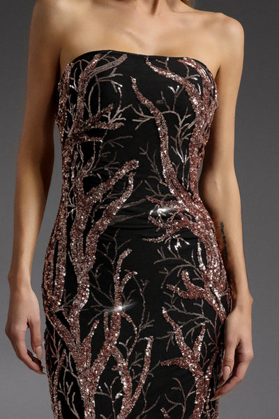 Kaylee Sleeveless Sequin Long Dress