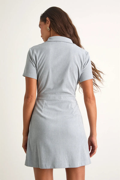 Go-Getter Girl Corduroy Mini Dress With Pockets