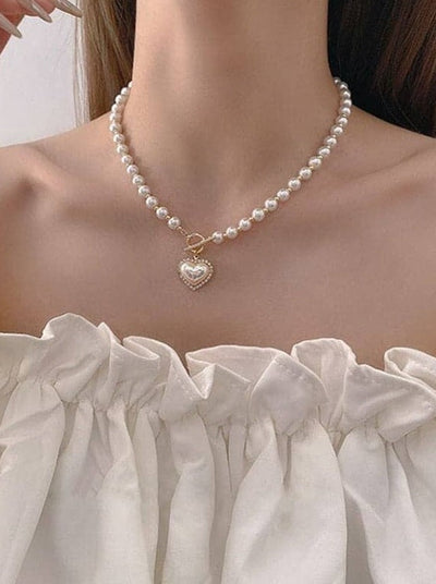 Pearl Heart Necklace