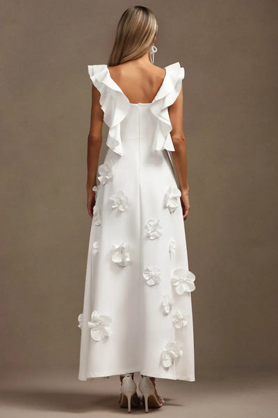 Mistress Halter Floral Tiered Long Dress