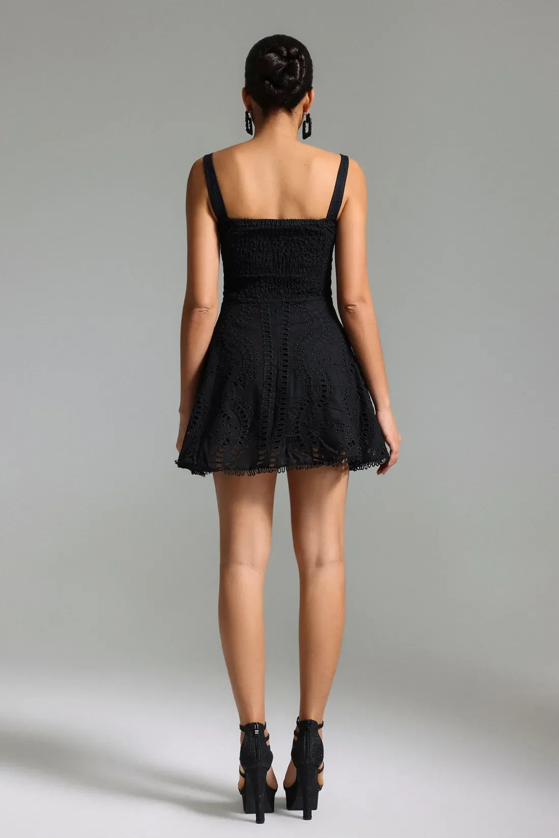 Ikara Halter Lace Mini Dress